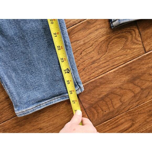 Madewell Curvy Stovepipe Jeans Women's Size 29 Blue Denim High Rise Medium Wash - Picture 5 of 10